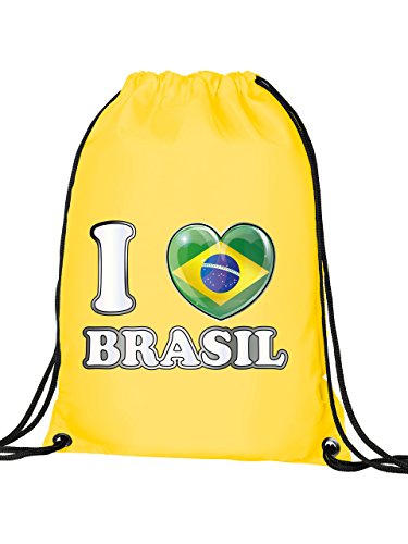 I LOVE BRASIL 5999 Turnbeutel (Gelb)