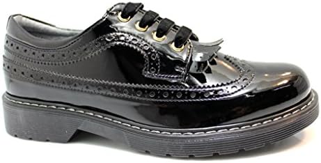Nero Giardini Junior Women's Lace-Up Flats Black Size: 12.5