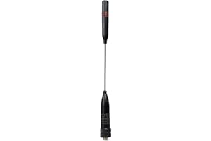 HYS SMA-F Walkie Talkie Antenna VHF UHF 144/430 Compatible with Baofeng UV-5R BF-888S UV-82 GT-3 Kenwood TK-370 eSynic Handheld Radio