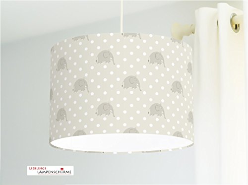 Lamp Elephant Lampshade Points Animals Nursery Ceiling Lamp Floor