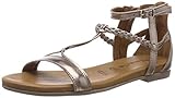 Schuhspitze: offen Tamaris Damen 1-1-28043-22 Riemchensandalen, Mehrfarbig (Champagne MET. 192), 39 EU