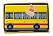 School Bus Collapsible Toy Storage Box and Closet Organizer for Kids - Cushion Top