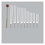 Tuningforkshop 9 Solfeggio Tuning Fork Set for Healing with Pouch+Mallet