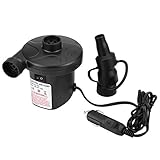 [Inflador de bomba de aire eléctrico y garantía de servicio]: 12V DC Bomba de colchón de aire portátil Inflador Deflactor Quiak Relleno Colchón de aire Cama Barco Piscina Juguete Camping 100% de prueba antes del envío para garantizar un producto perfecto, estabilidad y durabilidad. Si no está satisfecho con nuestro inflador de neumáticos, aceptamos todas las solicitudes de devolución, reemplazo o reembolso.