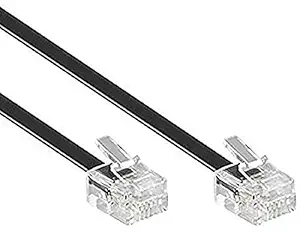 SKIRE_ RJ11 Plug-to-Plug Telephone Modem Line Cord Cable,2m