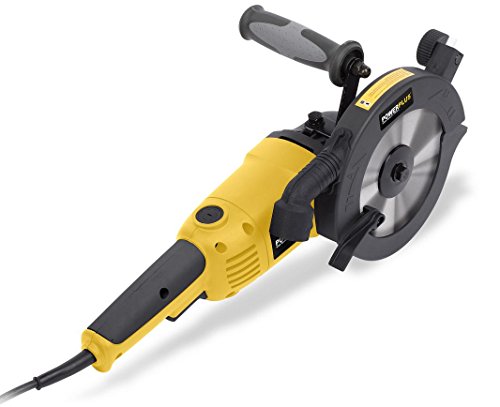 Powerplus Kreissäge 1500 Watt Doppelblattsäge Handkreissäge + 10 Wachsstifte - 8