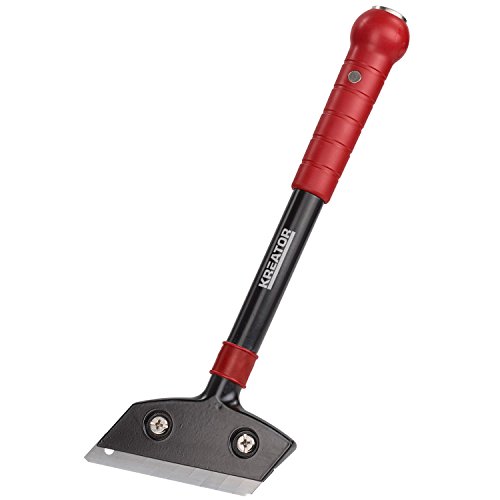 Handlicher Schaber Glasschaber Farbschaber Fensterschaber Ceranfeldschaber von KREATOR mit Softgriff 18mm - 2