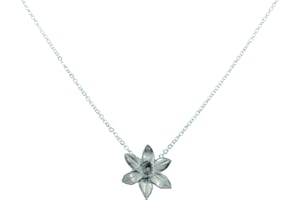PIRANTIN 10th Anniversary Flower Daffodil Pendant - Made from 100% Pure Tin