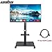 Produktbild unho TV Ständer Trolley Universal Mobile TV Wagen Standfuß Drehbar Höhenverstellbar mit DVD Ablage für LCD LED OLED Plasma Bildschirm 32"-70" Max bis 30kg VESA 600x400,mit 1.8m HDMI Kabel
