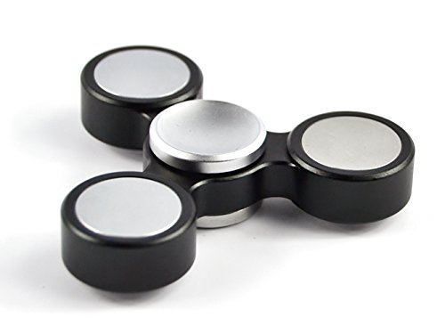 ukteczone Tri-Round Executive Premium EDC Fidget Hand Spinner ADHD Stress Relief Toy 100% Brass Hybrid Ceramic Bearing (Black) ukteczone Tri-Round Executive Premium EDC Fidget Hand Spinner ADHD Stress Relief Toy 100% Brass Hybrid Ceramic Bearing (Black)