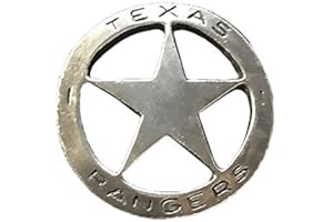 WESTERNLIFESTYLE Anstecker Anstecknadel Sheriffstern Texas Rangers Historische Nachbildung Made in USA Western Country