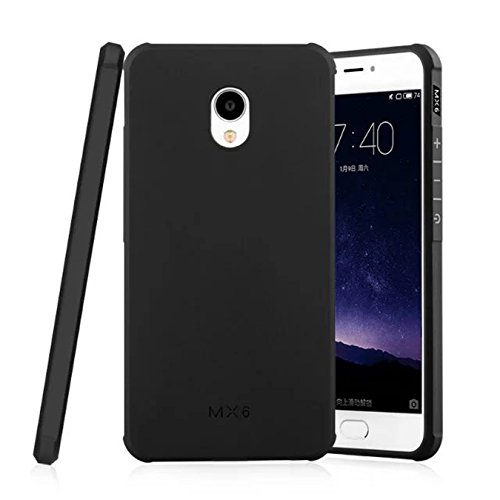 MeiZu MX6 Funda - Litastore Serie Negocios Shell a Prueba de Golpes Resistente Protector Suave Silicona Detr  s Caso Para Cubierta MeiZu MX6 - Negro