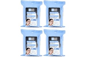 GLOBALBEAUTYCARE Global Beauty Care - Lingettes Nettoyantes Anti-Âge au Rétinol et au Collagène, 4 Paquets de 30 Lingettes (Régulier)