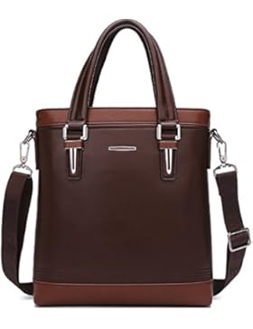 Aktentasche leder,TECOOL Premium PU Leder Henkeltasche Messenger Umhängetasche Herrentasche LedertascheTablette...