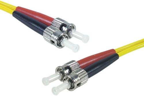 Dexlan 49,2ft OS1 9/125 ST/ST SM Fiber Duplex Patch Cord
