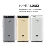 kwmobile Hülle für Huawei Nova - TPU Silikon Backcover Case Handy Schutzhülle - Cover klar Transparent - 