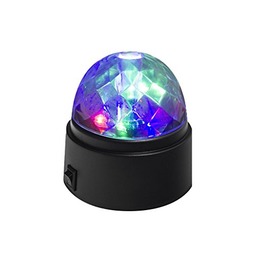 balvi Partylicht Disco Farbe schwarz Dreht Sich Batterien: 3xAA (Nicht inbegriffen) ABS-Kunststoff