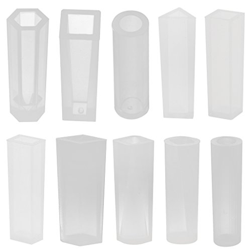 MagiDeal 1 Stück Silikon Anhänger Form Schmuck Silikonform Schmuckgießform Gießform für Schmuck Herstellung Handwerk – Klar4, 5x2cm - 4