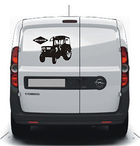 KFZ-Aufkleber - DEUTZ - Traktoren - Autoaufkleber - verschiedene Größen und Farben (M070 Schwarz, 450 mm x 330 mm)