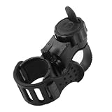 sourcingmap Adjustable Clamp Black Plastic Bicycle Torch Flashlight Holder Bracket
