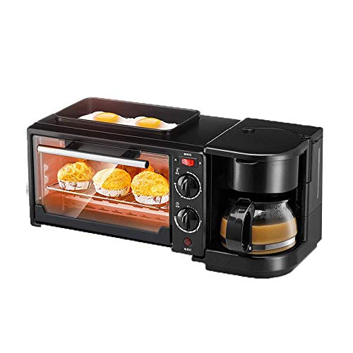 Preisvergleich Produktbild SEEKSUNGM Elektroofen, 10L Mini-Elektro-Ofen, 750W Verstellbarer Thermostat, unabhängige Temperaturregelung von Ober-und Unterrohren