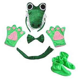 Petitebelle 3D diadema Bowtie Traje de 5 piezas Guantes de cola Zapatos