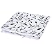 SODIAL(R) 2 x Willow Leaf Pillow Case Cover 45 x 45cm---Black and White