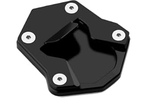 Modeer Stand for R.oyal Enfield Himalayan 2020-2023 Motorcycle CNC Stand Pad Foot Side Extension Pad Himalayan Accessories (no logo black)