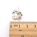 10pcs 3D Nail Art Tip Decoration Daisy Flower Rhinestone Glitters (White)