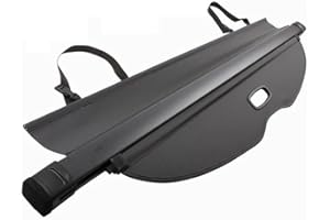 AILZNN Ausziehbar Kofferraum Schutz Abdeckung Laderaumabdeckung FüR Mazda 5 M5 2007-2019, Metall Kofferraumabdeckung Schutz Rollo, Auto Interieurleisten ZubehöR