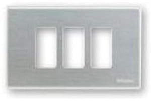 Bticino 503/3/X/F Plaque Magic 3 Places pour boîte rectangulaire Oxidal, Multicolore