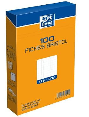 Oxford 100104025 Fiche Bristol 200 Pages