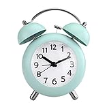 Klassisch und stilvoll: Der PiLife Zwillingsglockenwecker mit Premium-Metallmechanismus besitzt einen lauten Charakter und die grüne Farbe von Marcaron durchbricht die Vintage-Form. Er ist ein wahrer Augenschmaus und schmückt Schlafzimmer, Küche, Büro oder Kinderzimmer