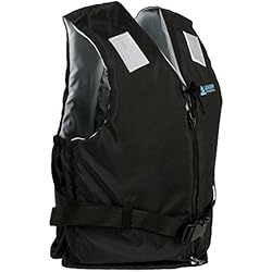 Leader Accessories Sport I Flottaison Veste Aider, Gilet de flottaison,l'UE en ISO 12402 Approuvé(Noir Taille L)