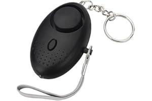 EWAYZ Personal Alarm, Personal Security Alarm Keychain With LED Flashlight 140DB Loud Police Approved Self Defense Security Alarm Rape Safety Alarm For Women Girls and Elders (BLACK)