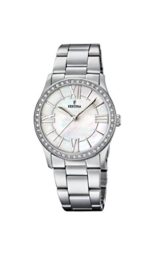 Festina Damen Analog Quarz Uhr mit Edelstahl Armband F20232/1