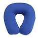 Produktbild LITAVR Weiche Perlen Reise Nackenkissen, Gesundheitspflege Kopfkissen für Auto Büro zu Hause schlafen Flugzeug, himmelblau U-förmige