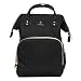 Produktbild TENGGO USB Aufladung Wasserdicht Oxford Baby Windel Wickel Rucksack Mumie Reisetasche-Schwarz