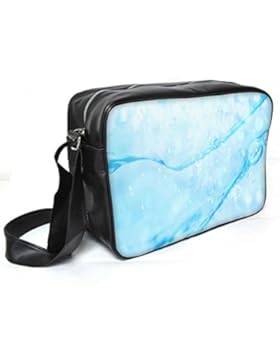 Snoogg Wasser Tropfen Leder Unisex Messenger Bag für College Schule täglichen Gebrauch Tasche Material PU