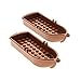 Produktbild Bausteine gebraucht 2 x Lego System Boot Reddish rot braun 14x5x2 Paddelboot Ruderboot Piraten Schiff Soldaten Indianer Insulaner Set 8802 79013 6242 70412 4218751 2551