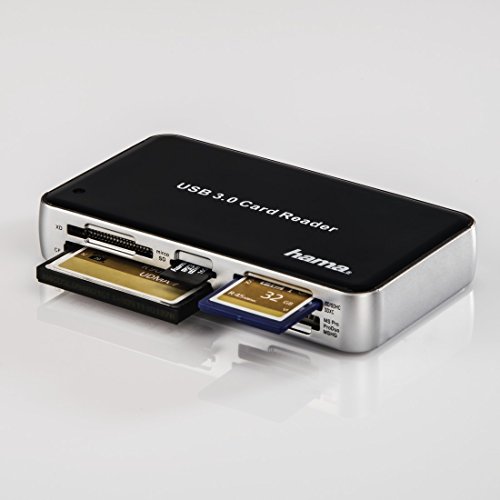 Hama USB-3.0-SuperSpeed-Kartenleser All in One (u.a. microSD, SD/SDHC/SDXC, CF Typ I / II, MMC, MS, xD) kompatibel auch mit Windows 10, schwarz - 2