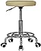 Massage Imperial Rio Chrome Gas Lift Massage Stool Beauty Therapy Reiki Height Adjustable Salon Swivel Manicure Tattoo Stools Chair Portable Massage TABLE - Cream