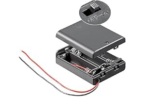 PerfectHD Batterihållare – AA batterifack – 3 x AA Mignon – med på/av-brytare – 1 styck –