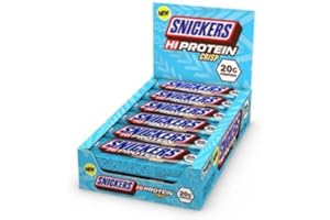 MARS Snickers Crisp Protein Bars (1 x 55g), High Protein Energy Snack with Peanuts, Caramel, Chocolate and Crispies, 20g Protein
