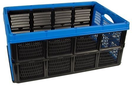 Klappbox, 32 Liter, 51 x 34 x 23cm, farbig sortiert, Polypropylen