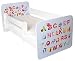 TODDLER BED WITH FREE MATTRESS REMOVABLE SIDE PANELS