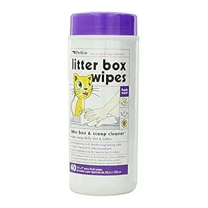 Petkin Litter Box Wipes 40 Wipes (Pack of 2)