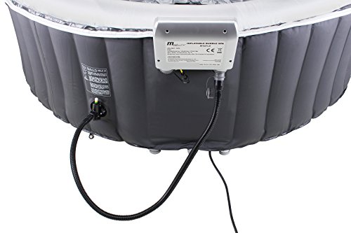 Miweba MSpa aufblasbarer Whirlpool M-021LS 6 Personen 2,04 Meter rund Indoor-Outdoor inklusive Filterkartusche und Abdeckhaube - 6