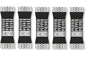 ‎BISTROZUCKER BISTROPFEFFER 1000 Sticks x 0,2g Pfeffer schwarz | 2er Pack = 2.000 Sticks