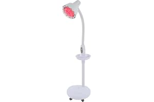 TuliperMood Lampe infrarouge, 275 W, lampe de thérapie thermique professionnelle avec télécommande, hauteur réglable, rotative à 360° avec minuterie, pour soulager la douleur et détendre les muscles